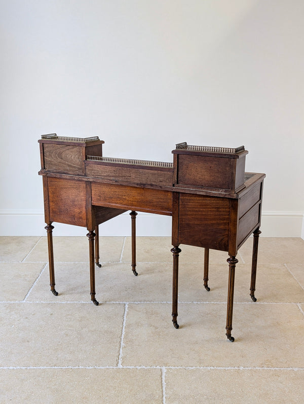 Antique Victorian Walnut Writing Desk c.1880