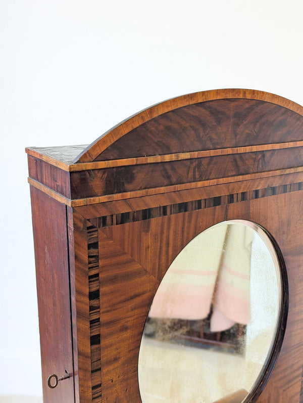 Antique Victorian Mahogany Dressing Table with Mirror Cabinet c.1880