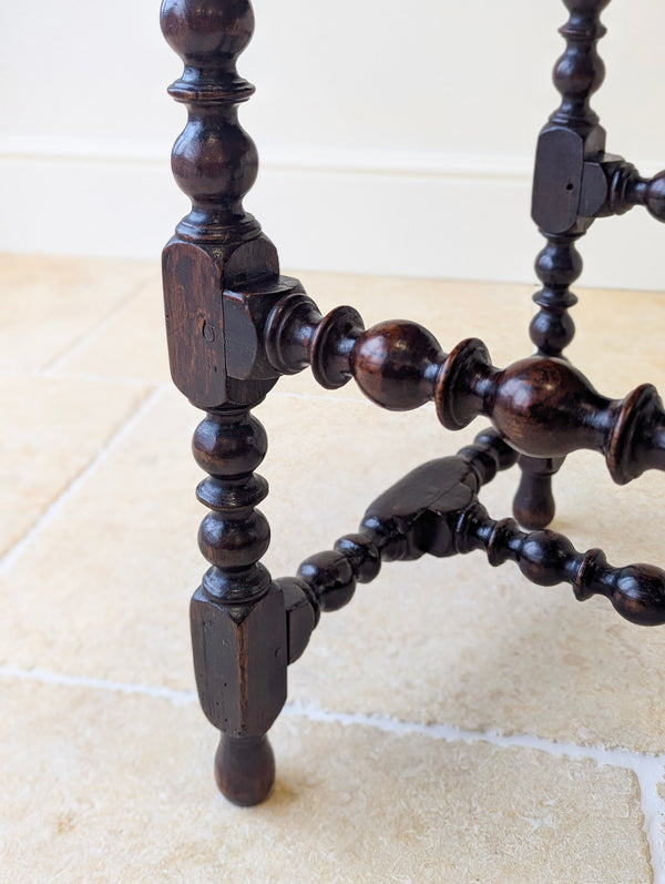 Antique English Oak Side Table c.1710