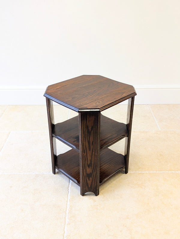 Antique Early 20th Century Oak Book Table c.1920