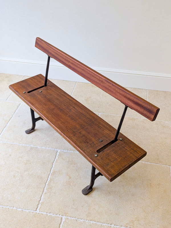 Antique Victorian Reversible Tram Bench by Fisher & Son c.1890