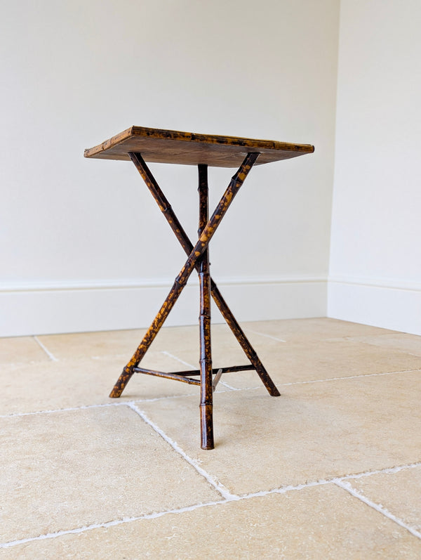 Antique Victorian Bamboo Occasional Table c.1890