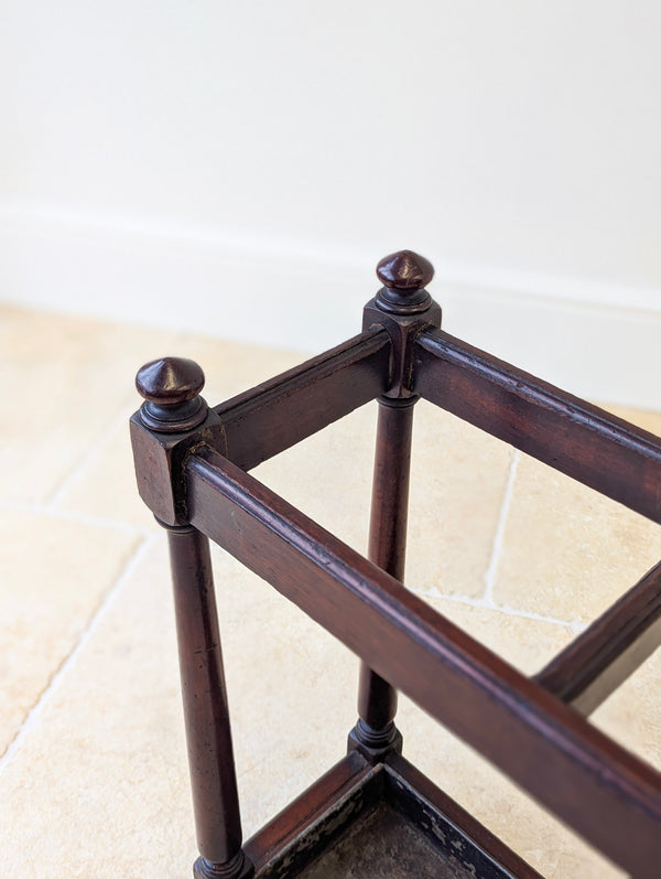 Antique Victorian Mahogany Country House Stick Stand c.1890