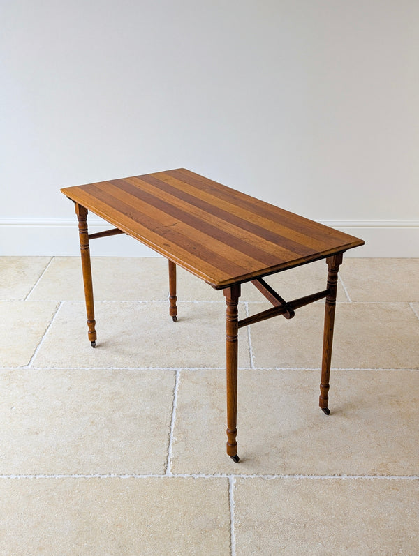 Antique Edwardian Oak Folding Table c.1905
