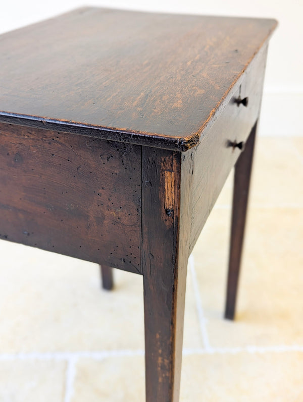 Antique Georgian Oak Work Table c.1800