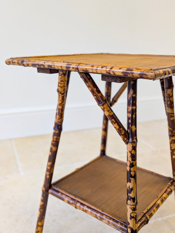 Antique Victorian Bamboo Occasional Table c.1890