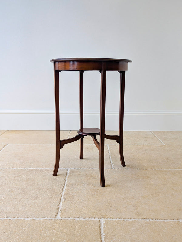 Antique Edwardian Mahogany Circular Occasional Table c.1905