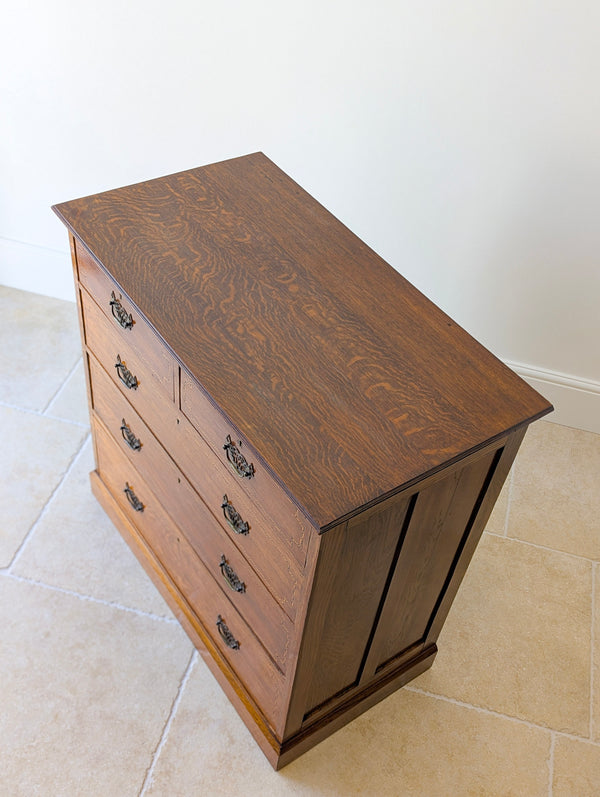 Antique Edwardian Oak Chest of Drawers c.1910