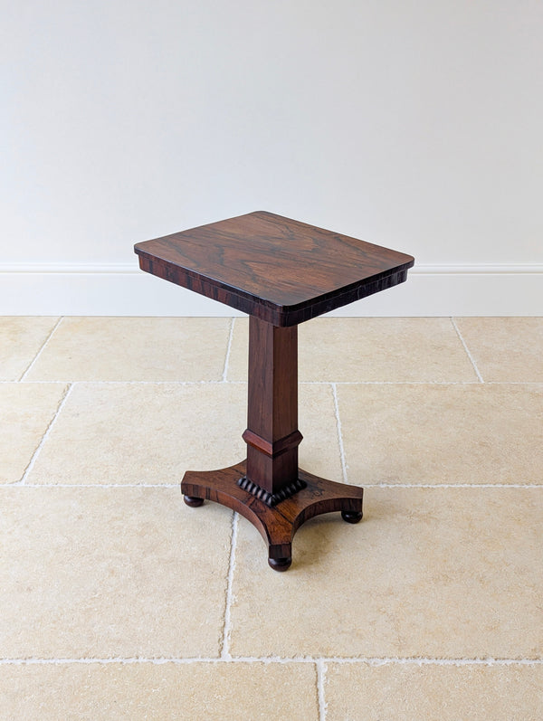 Antique Regency Rosewood Pedestal Occasional Table c.1820
