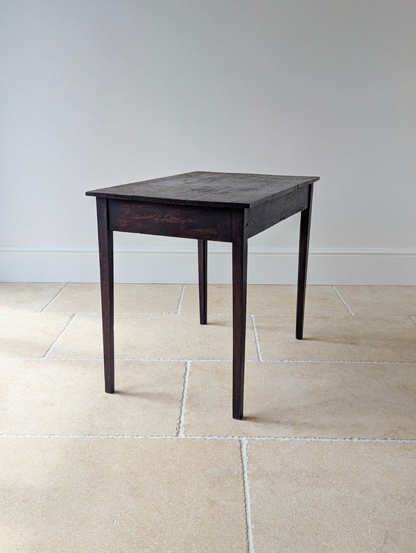 Antique George III Country House Oak Side Table c.1800