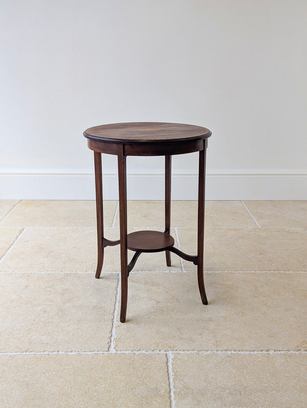 Antique Edwardian Mahogany Circular Occasional Table c.1905