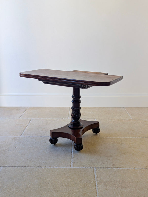 Antique William IV Mahogany Fold-Over Tea Table c.1830