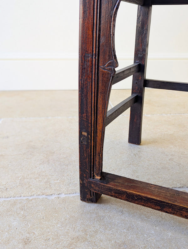 Antique Late Qing Dynasty Pair of Yoke-Back Armchairs c.1890