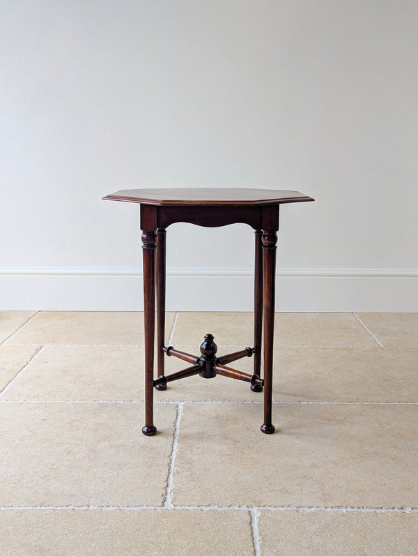 Antique Victorian Aesthetic Movement Mahogany Octagonal Occasional Table c.1890