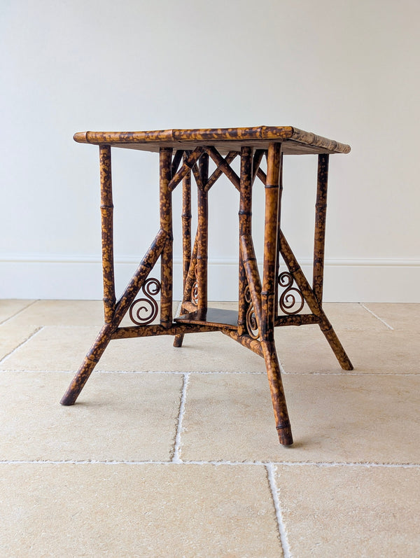 Antique Victorian Bamboo Occasional Table c.1890