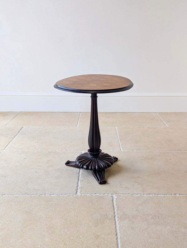 Antique William IV Walnut & Mahogany Wine Table c.1830