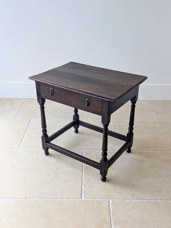 Antique William & Mary Oak Side Table c.1690