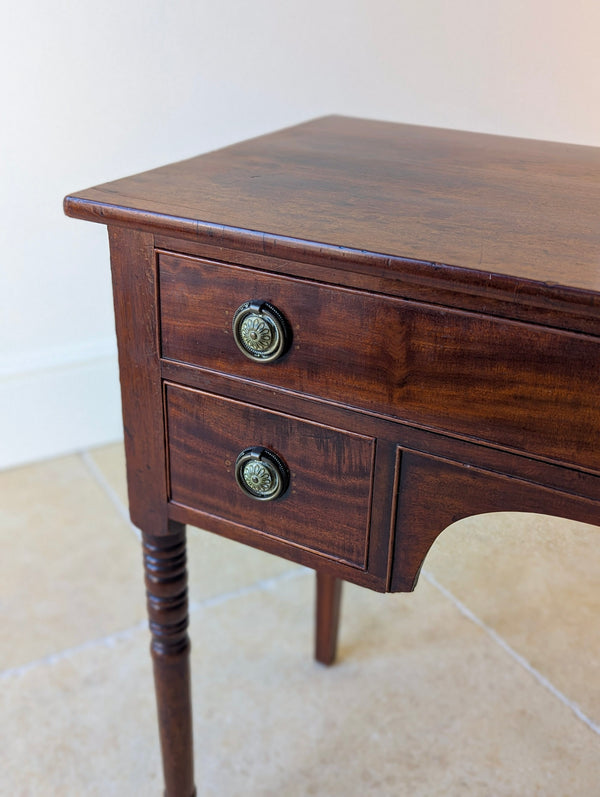 Antique Regency Mahogany Kneehole Writing Table c.1820