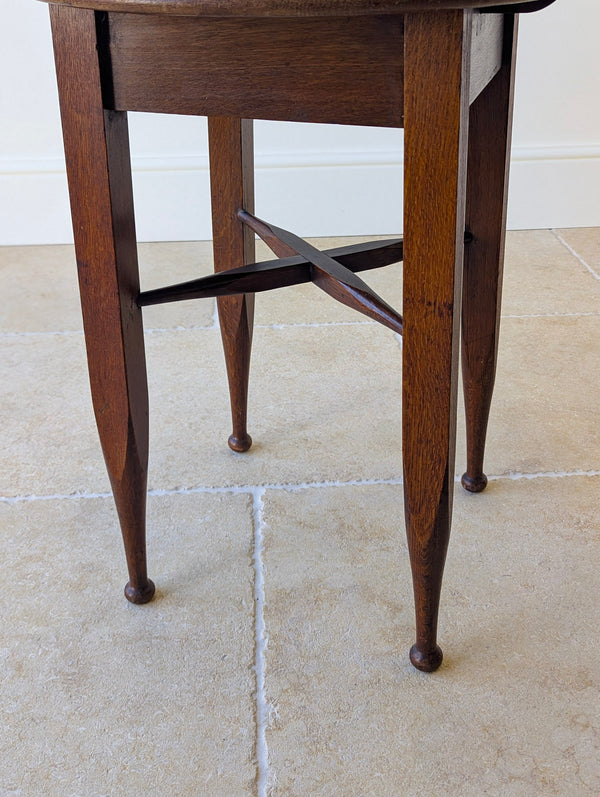Antique Edwardian Arts & Crafts Oak Occasional Table c.1910