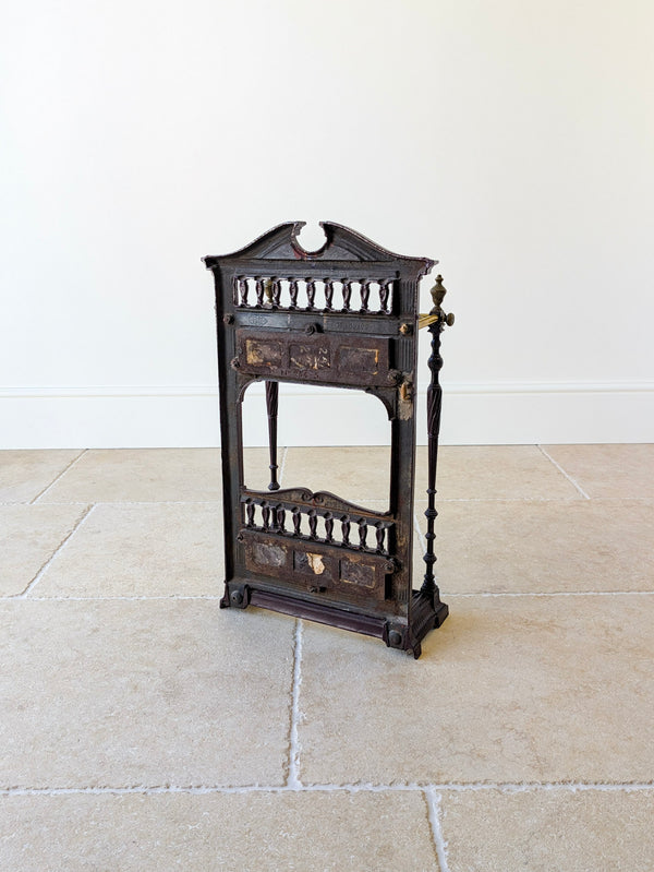 Antique Edwardian Aesthetic Movement Cast Iron Stick Stand by Coalbrookdale c.1905
