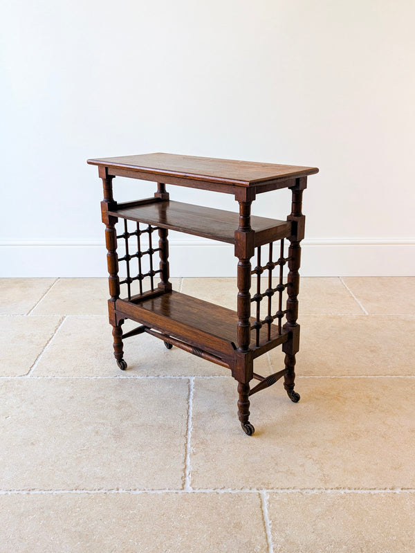 Antique Arts & Crafts Oak Liberty & Co. Reading Table Bookstand c.1900