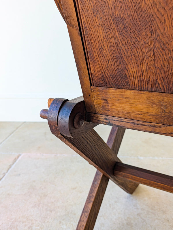 Antique Edwardian Oak Glastonbury Chair c.1910