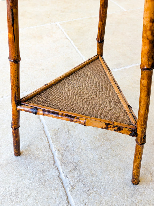 Antique Victorian Bamboo Occasional Table c.1890
