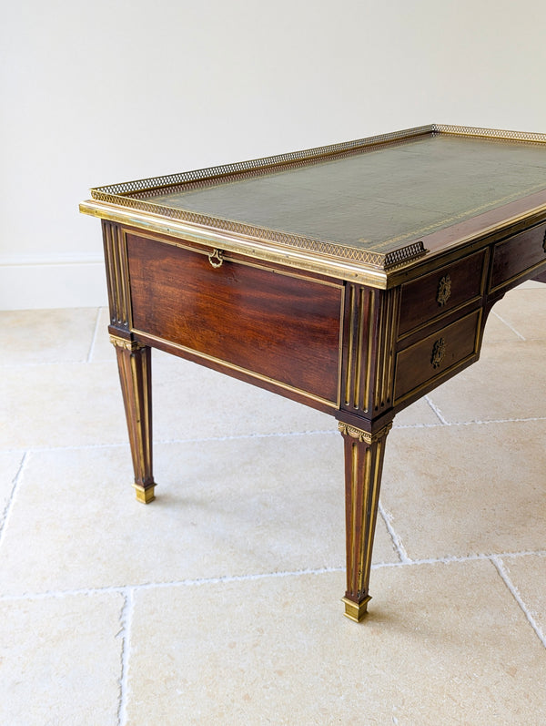 Antique Edwardian Louis XVI Style Mahogany Writing Desk by Spillman & Co. c.1910