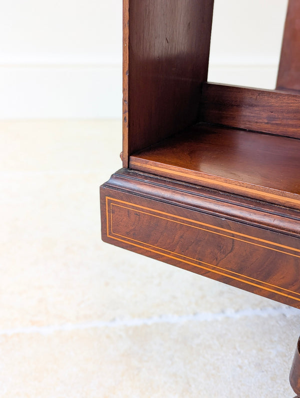 Antique Edwardian Inlaid Mahogany Revolving Bookcase c.1910