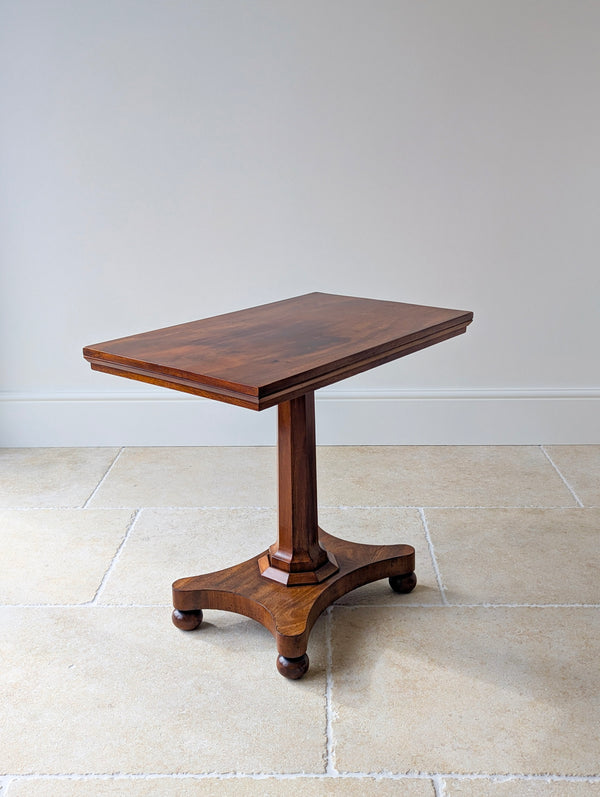 Antique Mid Victorian Mahogany Pedestal Side Table c.1860