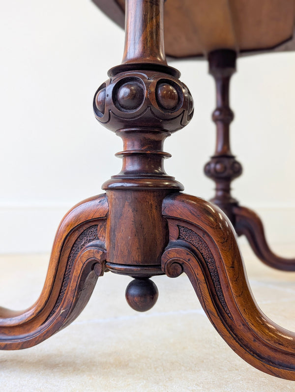 Antique Victorian Rosewood Card Table c.1860