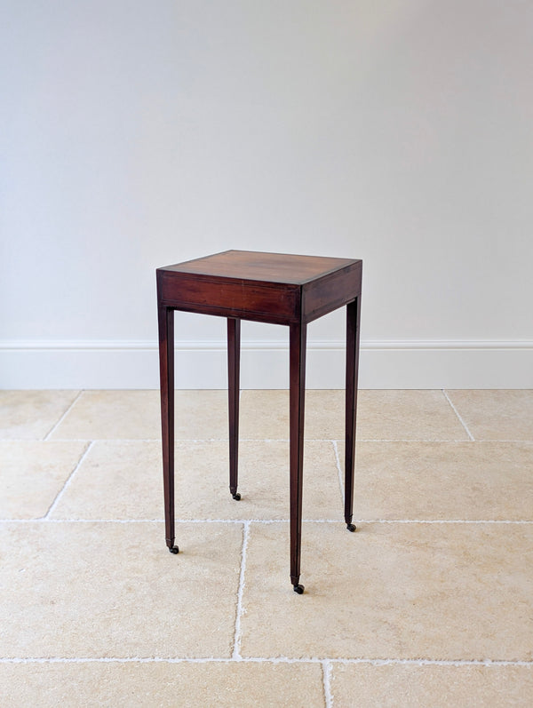 Antique Scottish Regency Satin Birch Table with Lateral Slide c.1810