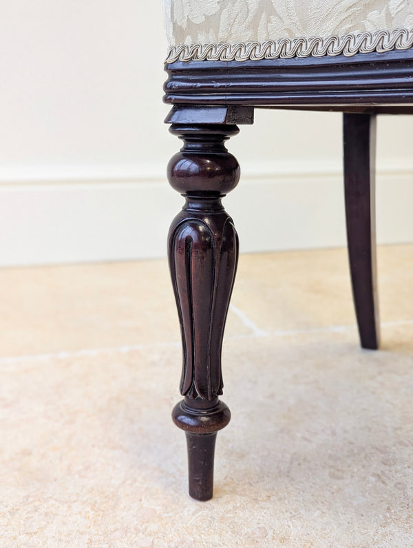 Set of Six Antique Victorian Mahogany Balloon Back Dining Chairs c.1860