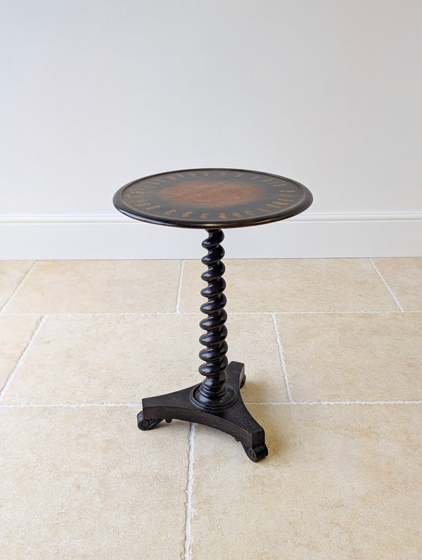 Antique Victorian Japanned Tripod Occasional Table c.1880