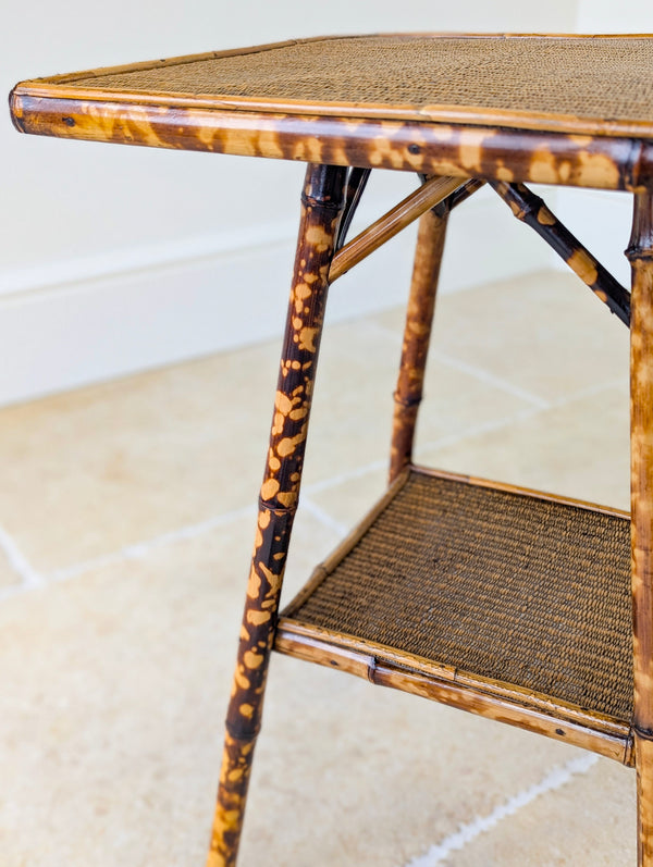 Antique Victorian Bamboo Occasional Table c.1890