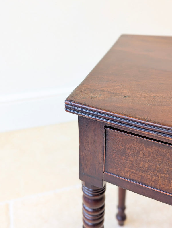 Antique Georgian Mahogany Bow-Front Writing Table c.1810