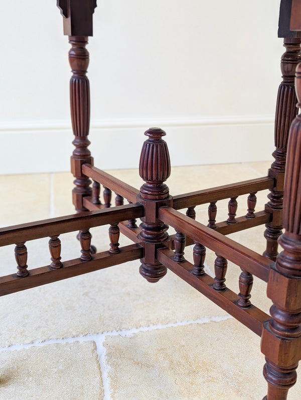 Antique Victorian Mahogany Octagonal Centre Table c.1890