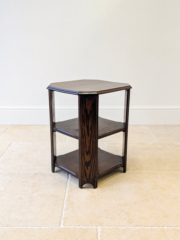 Antique Early 20th Century Oak Book Table c.1920