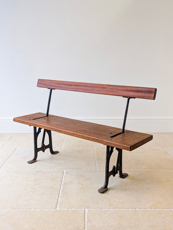 Antique Victorian Reversible Tram Bench by Fisher & Son c.1890