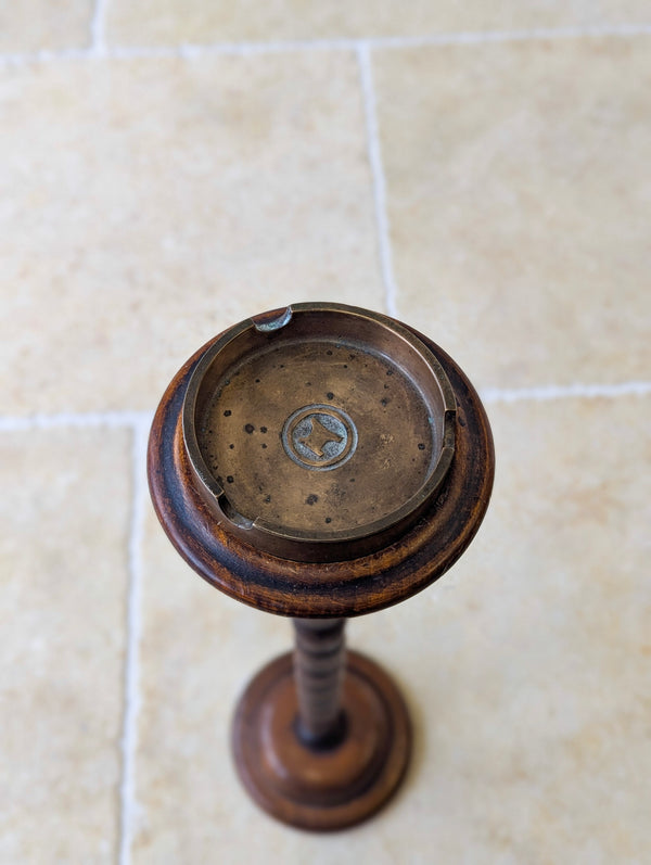 Antique Edwardian Walnut Smoking Stand c.1910