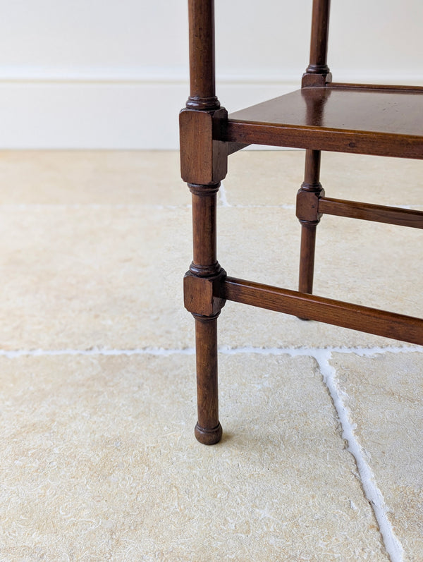 Antique Edwardian Mahogany Anglo-Japanese Pagoda Occasional Table c.1910