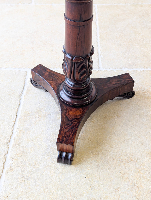 Antique William IV Rosewood Adjustable Piano Stool c.1830