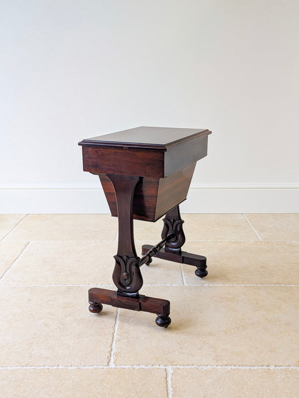Antique Victorian Mahogany Sewing Table c.1880