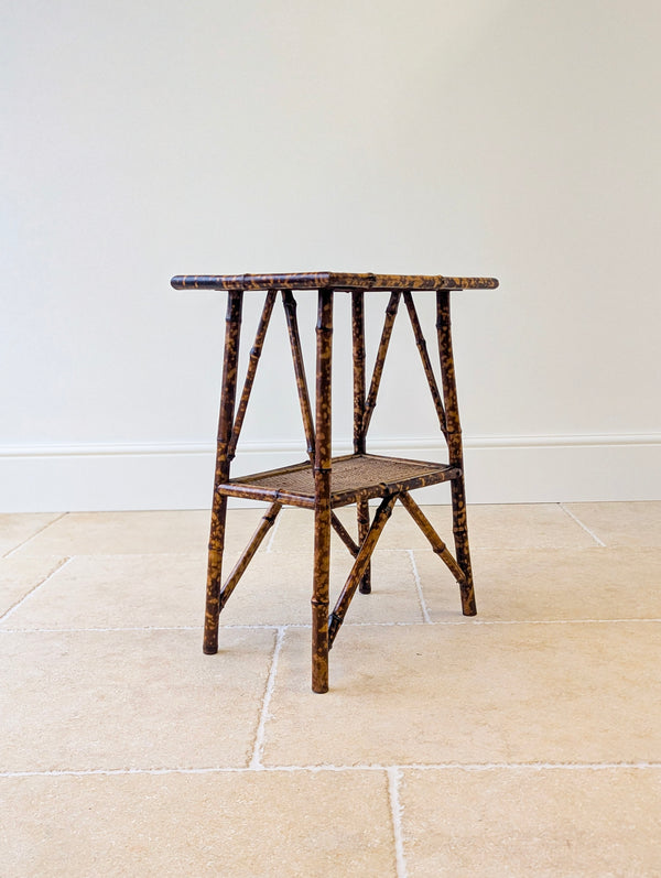 Antique Victorian Bamboo Occasional Table c.1890