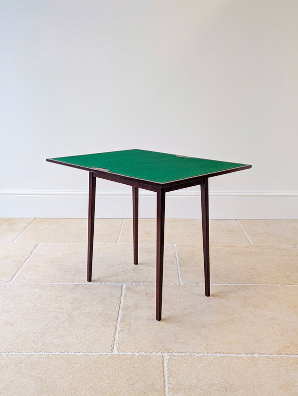 Antique Edwardian Mahogany Fold-Over Card Table c.1910