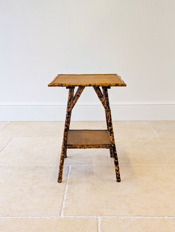 Antique Victorian Bamboo Occasional Table c.1890