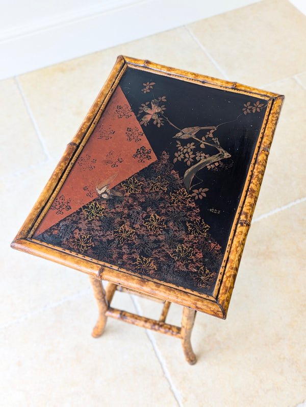 Antique Victorian Bamboo Occasional Table c.1890