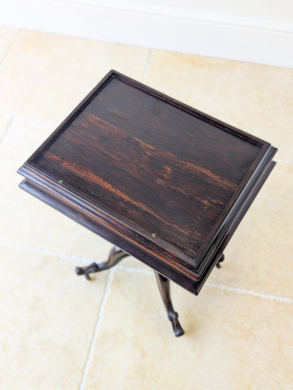 Antique Victorian Rosewood Sewing / Reading Table c.1850