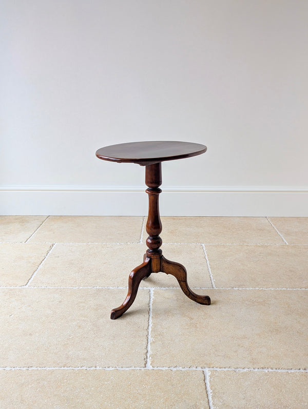 Antique Georgian Mahogany Oval Tilt-Top Tripod Wine Table c.1820