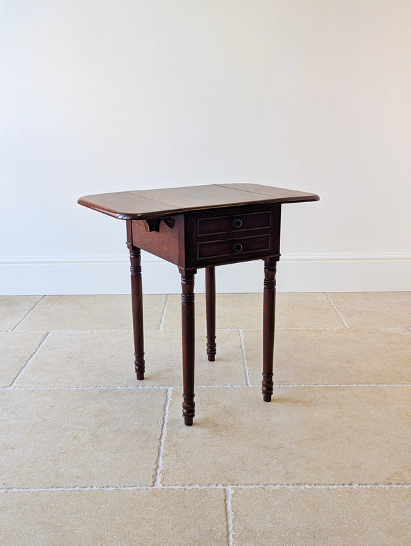 Antique Early Victorian Mahogany Pembroke Work Table c.1850